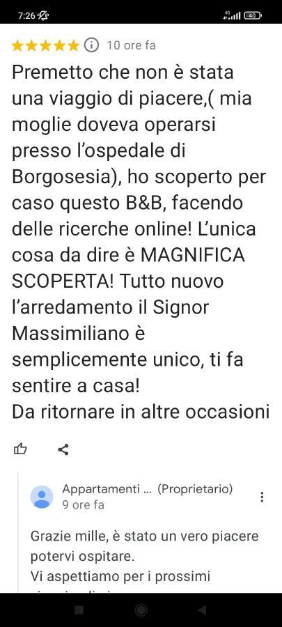 Appartamenti Del Borgo Borgosesia Ngoại thất bức ảnh